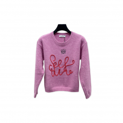 LOEWE PINK KNIT TOP